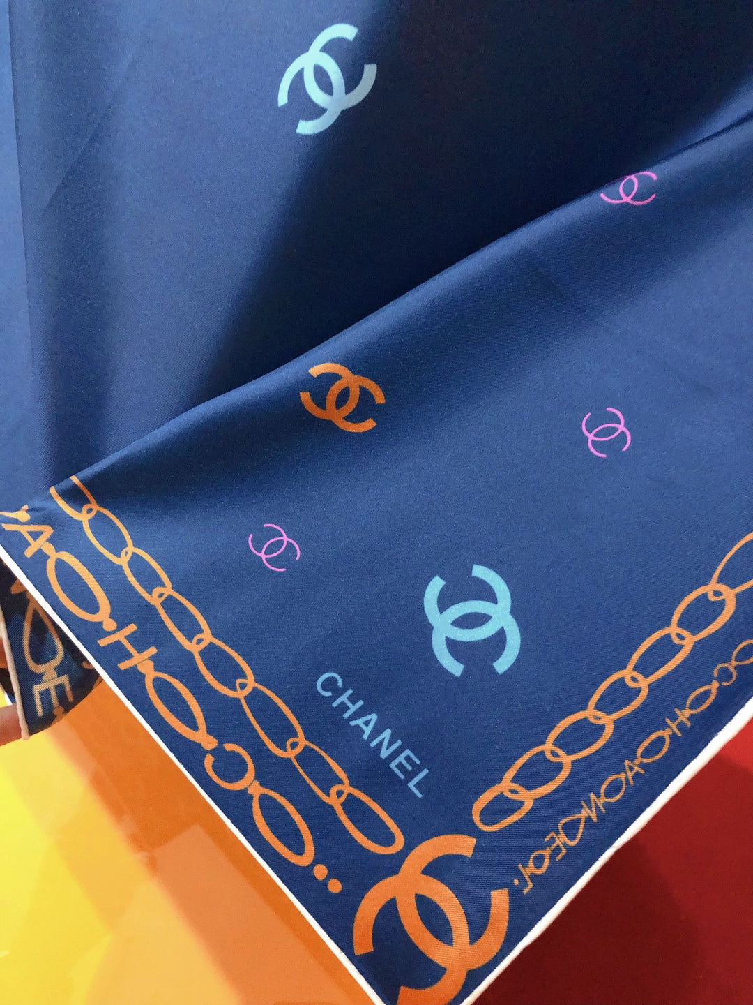 3 Color Monogrammed Fantasy Scarf
