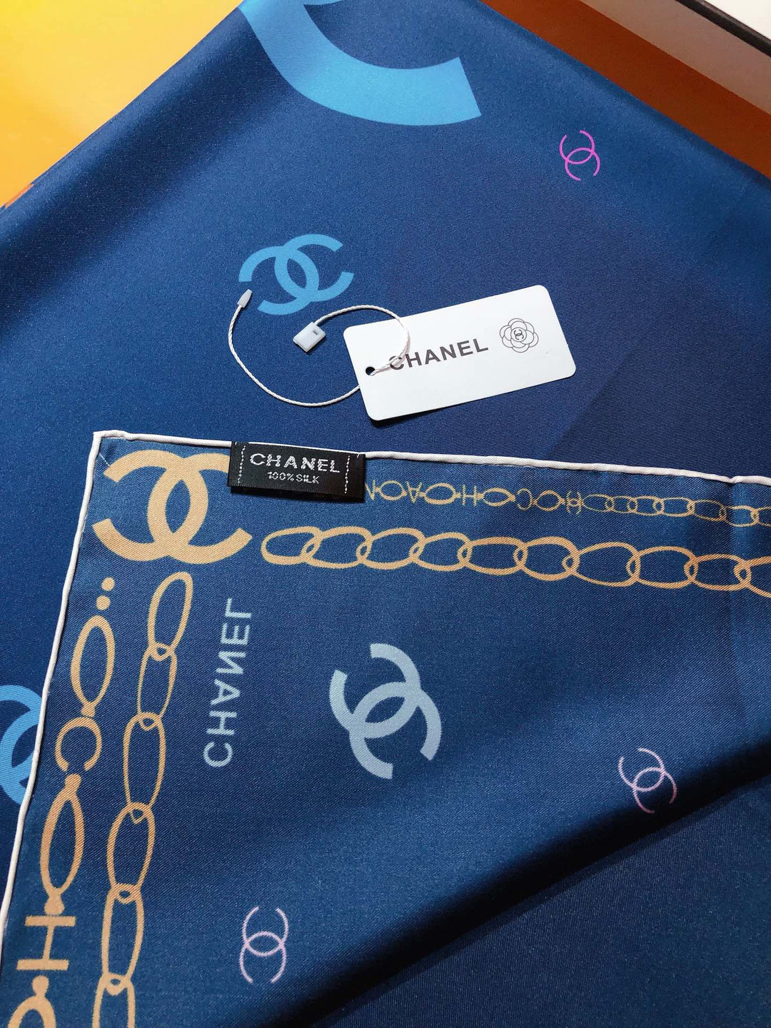 3 Color Monogrammed Fantasy Scarf