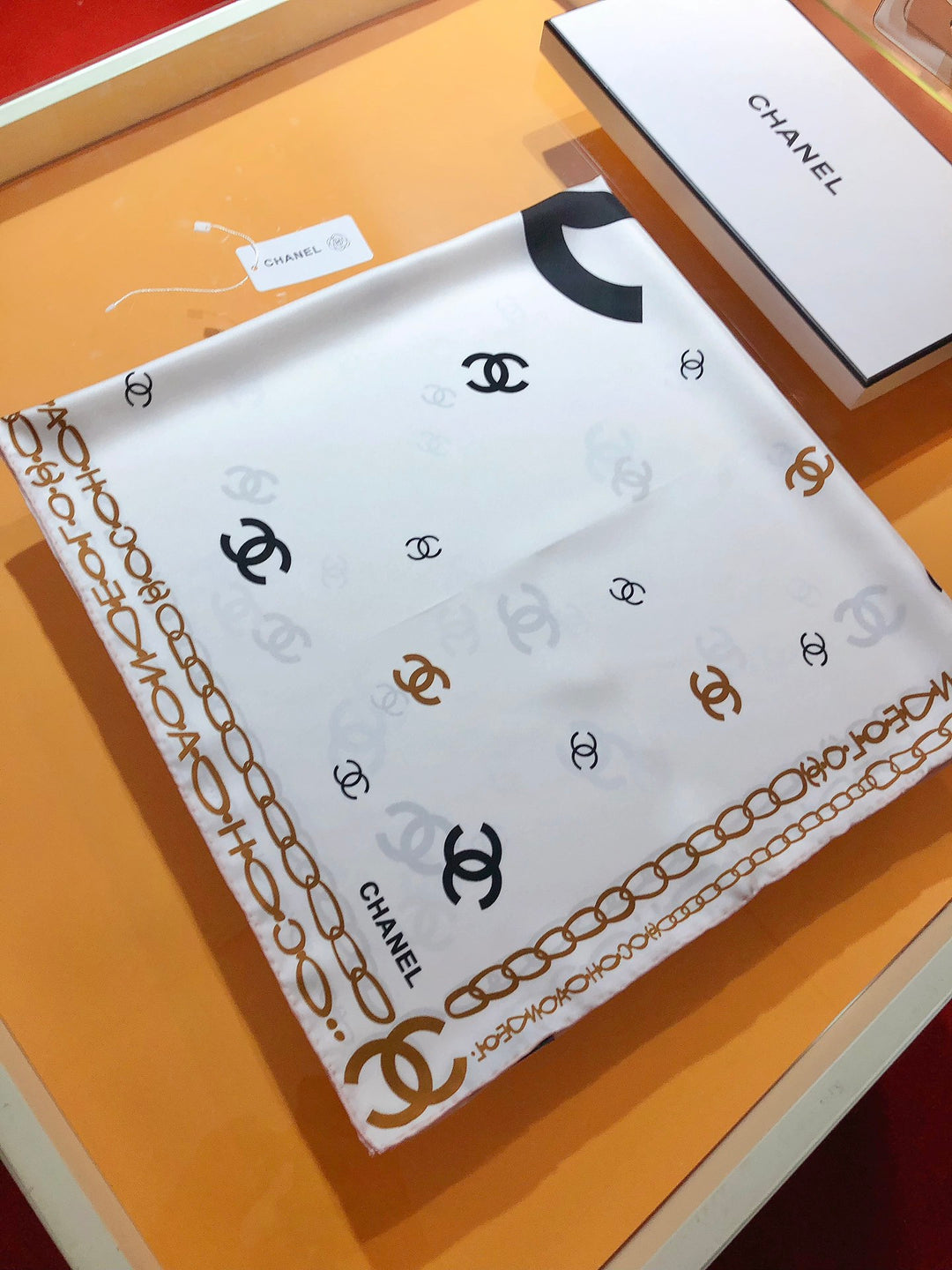 3 Color Monogrammed Fantasy Scarf