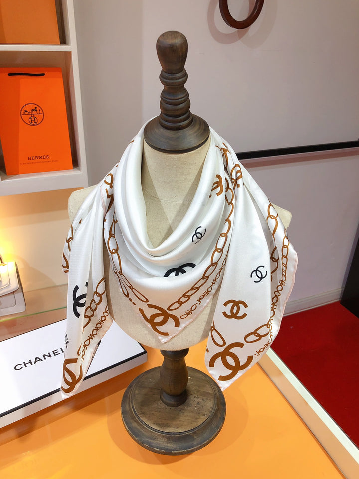3 Color Monogrammed Fantasy Scarf