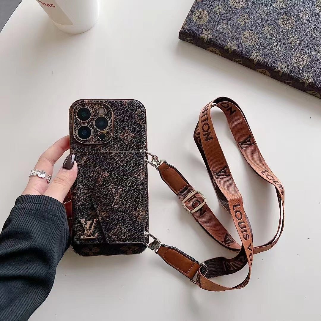 4 styles of cell phone cases with rope