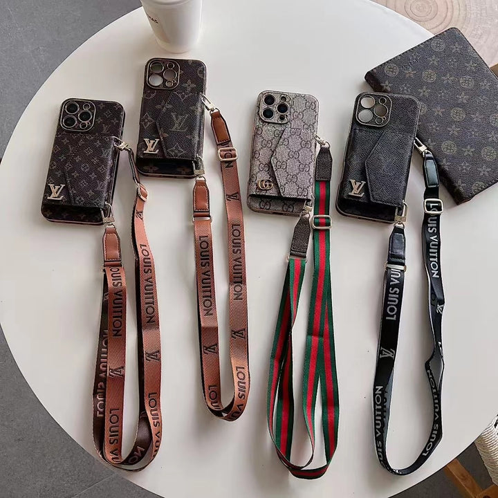 4 styles of cell phone cases with rope
