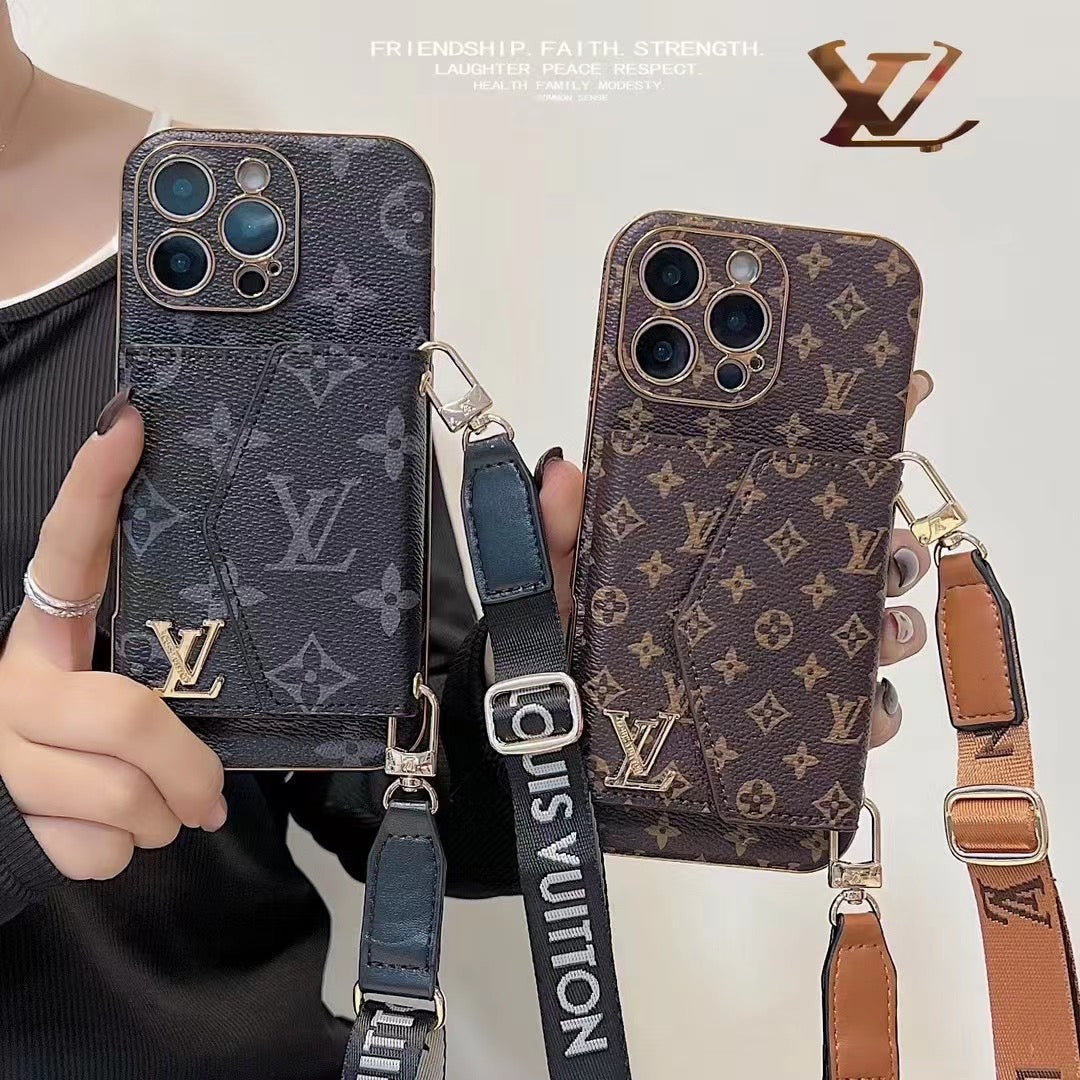 4 styles of cell phone cases with rope