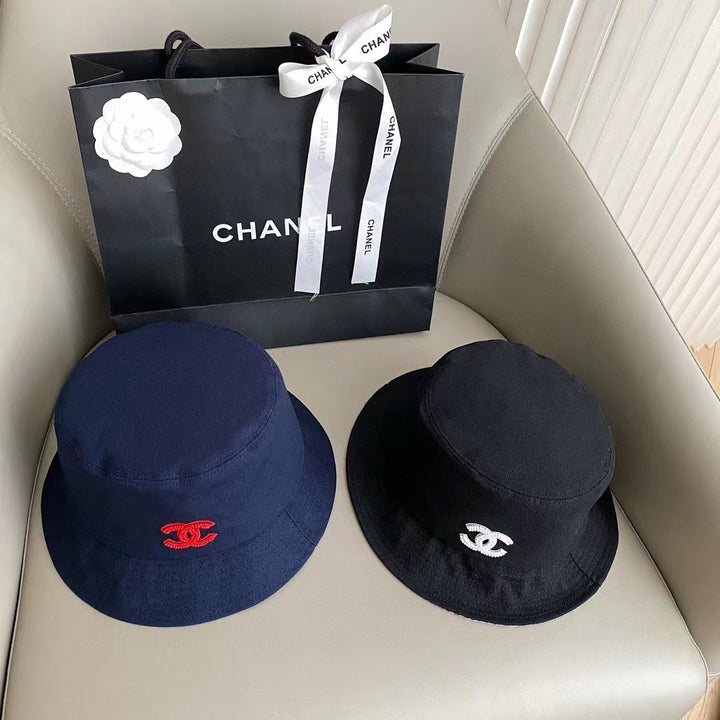 Red embroidered bead logo cap