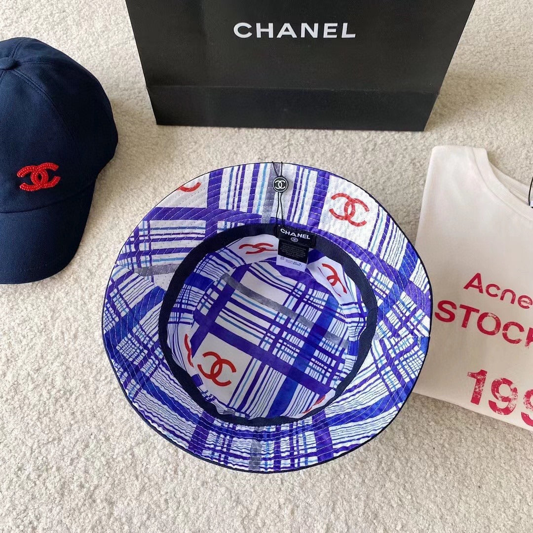 Red embroidered bead logo cap