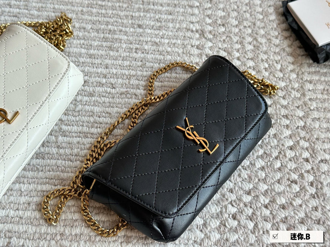 3 Color YS Sheepskin Gold Chain Bag