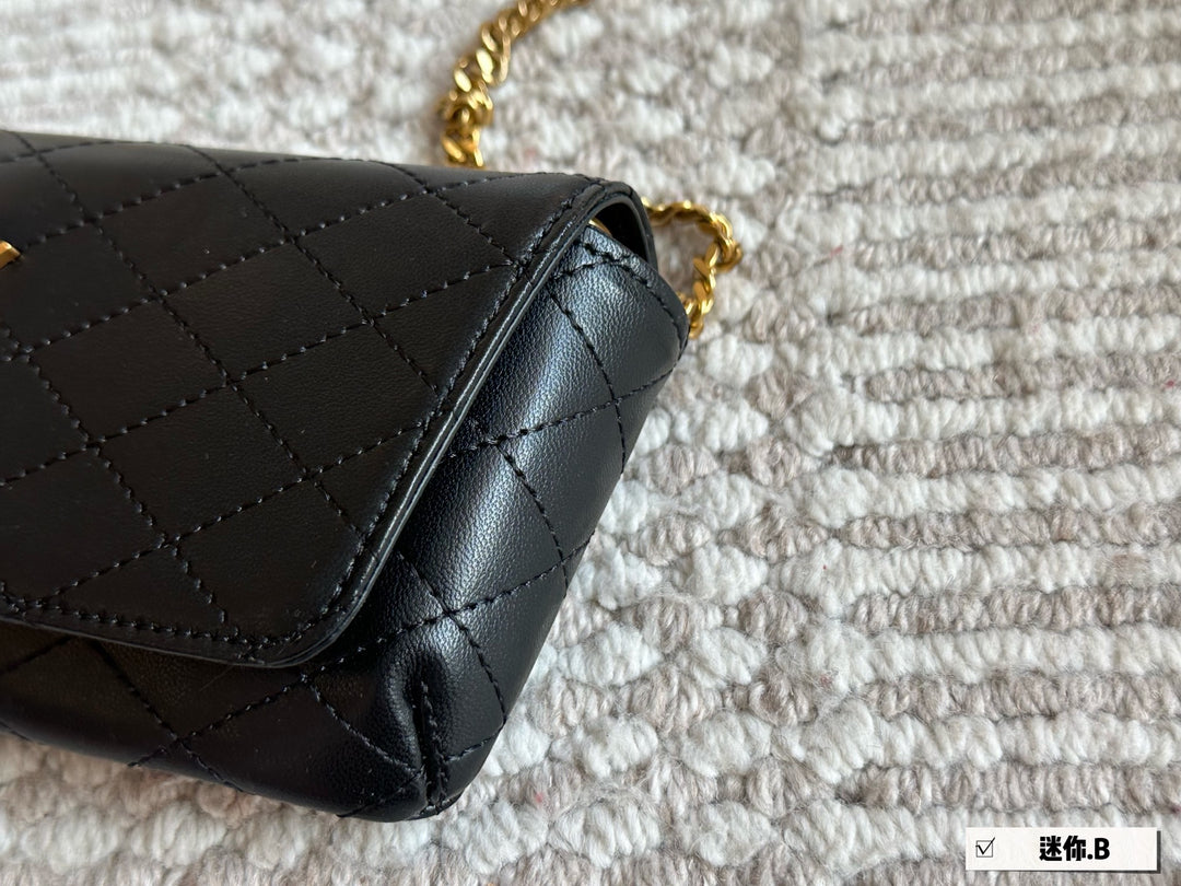 3 Color YS Sheepskin Gold Chain Bag