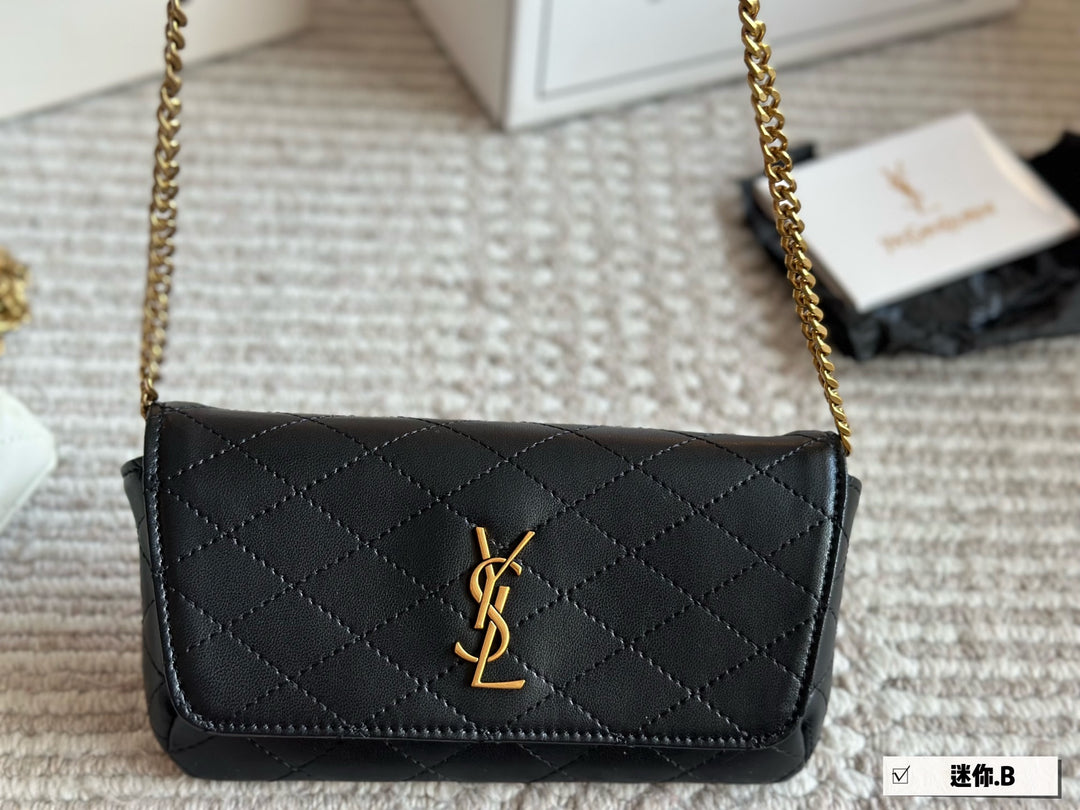 3 Color YS Sheepskin Gold Chain Bag
