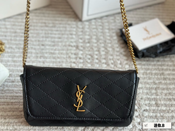 3 Color YS Sheepskin Gold Chain Bag