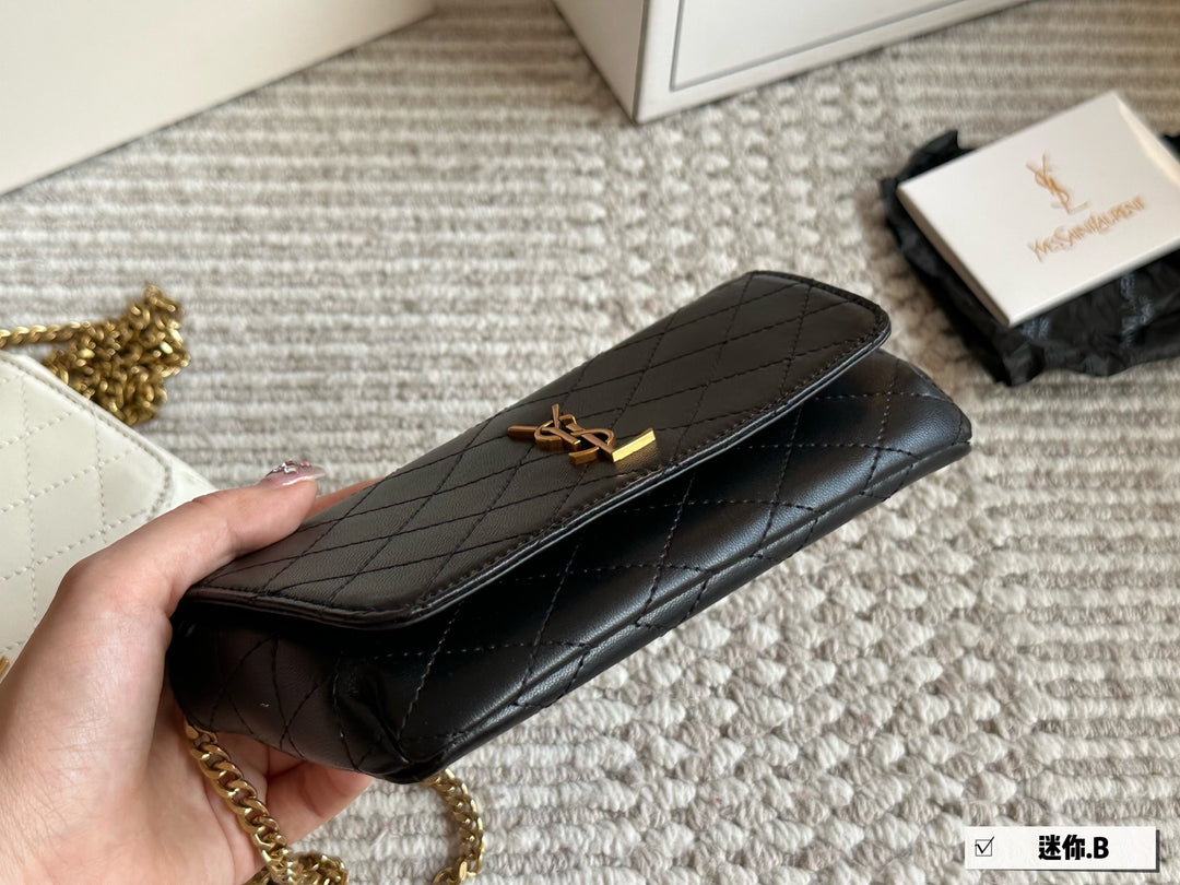 3 Color YS Sheepskin Gold Chain Bag