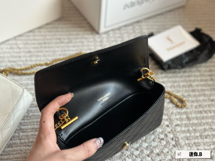 3 Color YS Sheepskin Gold Chain Bag