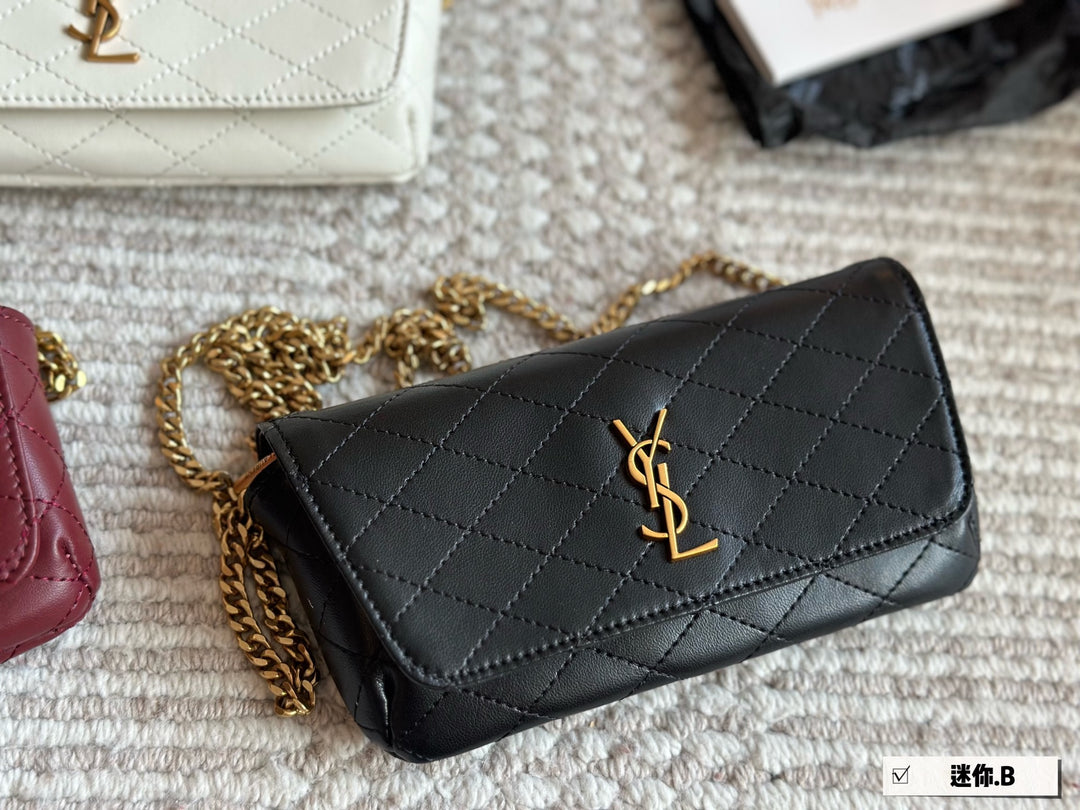 3 Color YS Sheepskin Gold Chain Bag