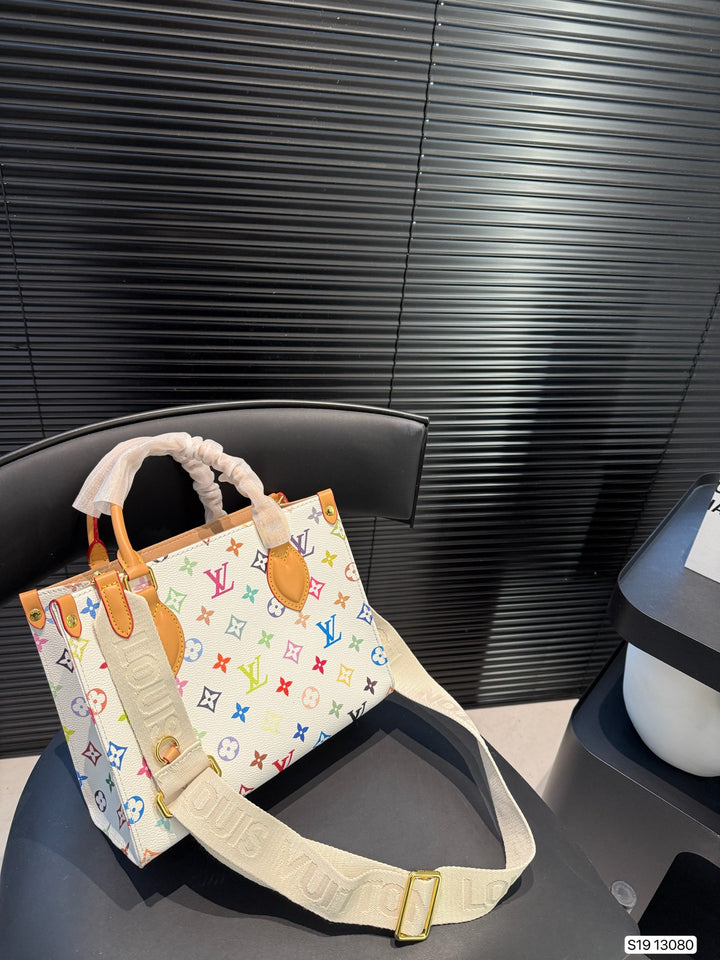 Colorful Old Flower Handbag