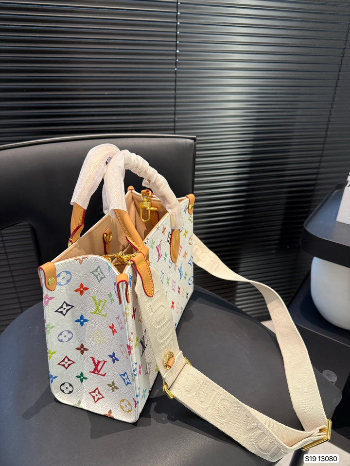 Colorful Old Flower Handbag