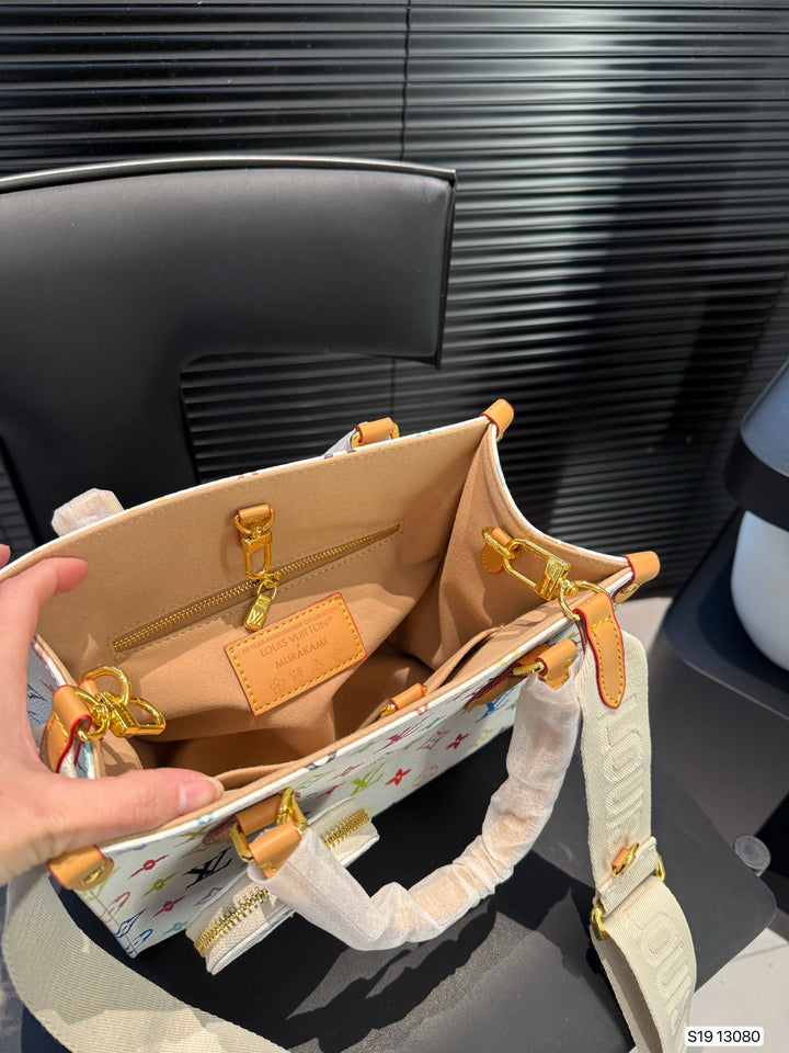 Colorful Old Flower Handbag