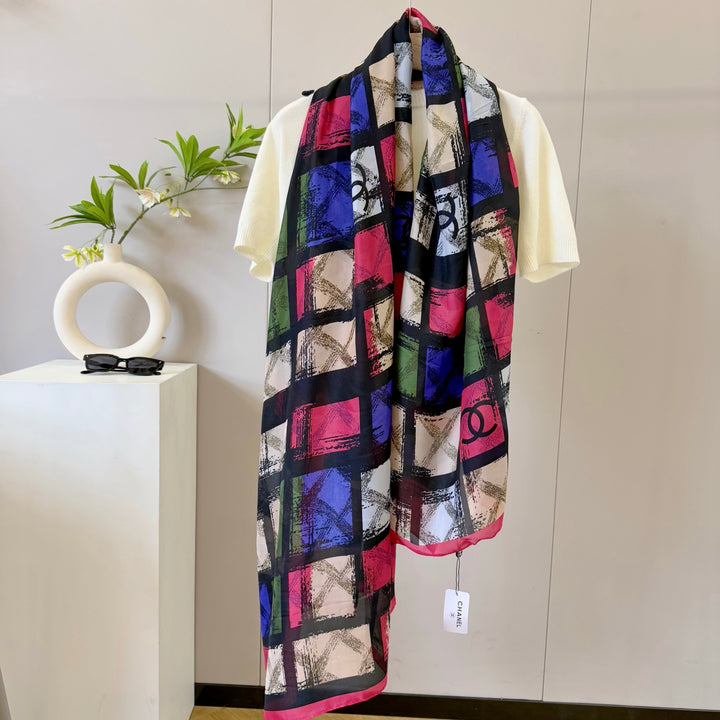 Color Pen - Tracing Long Silk Scarf