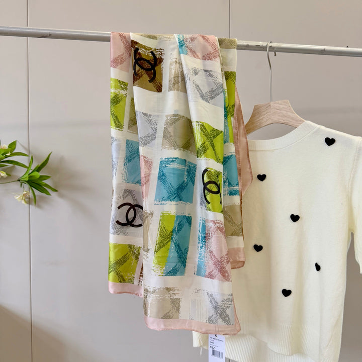 Color Pen - Tracing Long Silk Scarf