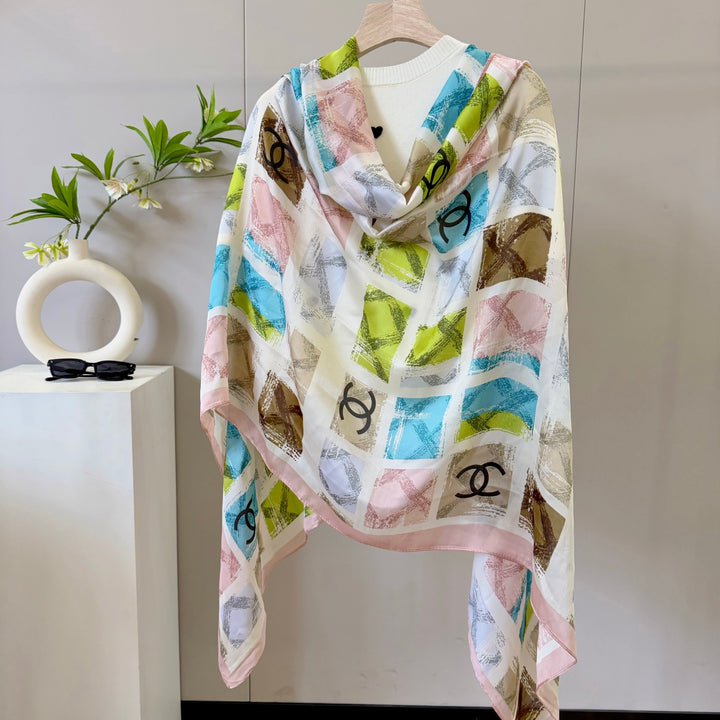 Color Pen - Tracing Long Silk Scarf