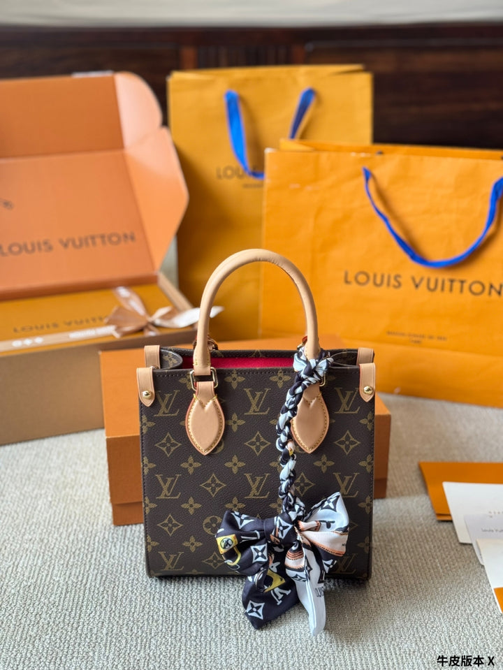 Classic handbag with chic scarf