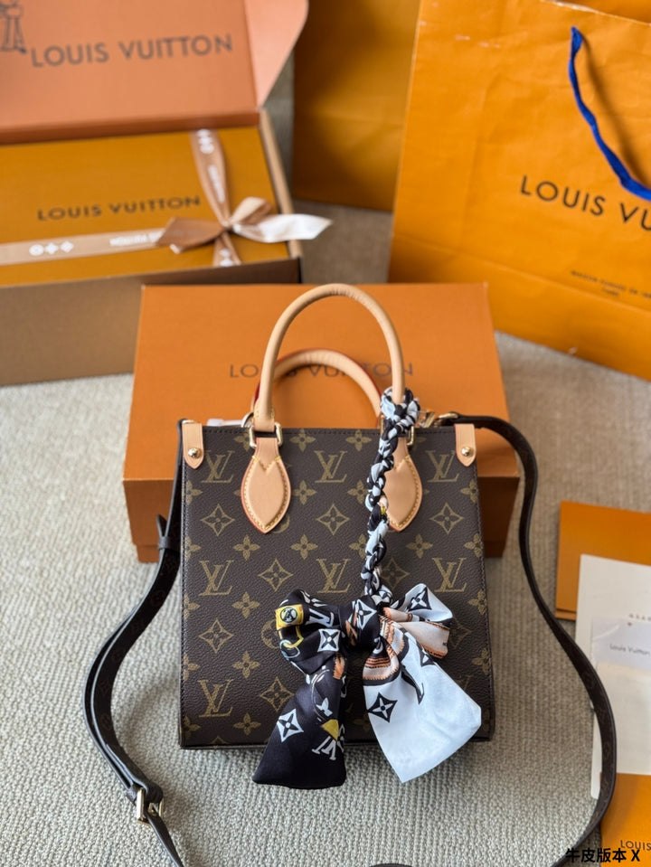 Classic handbag with chic scarf