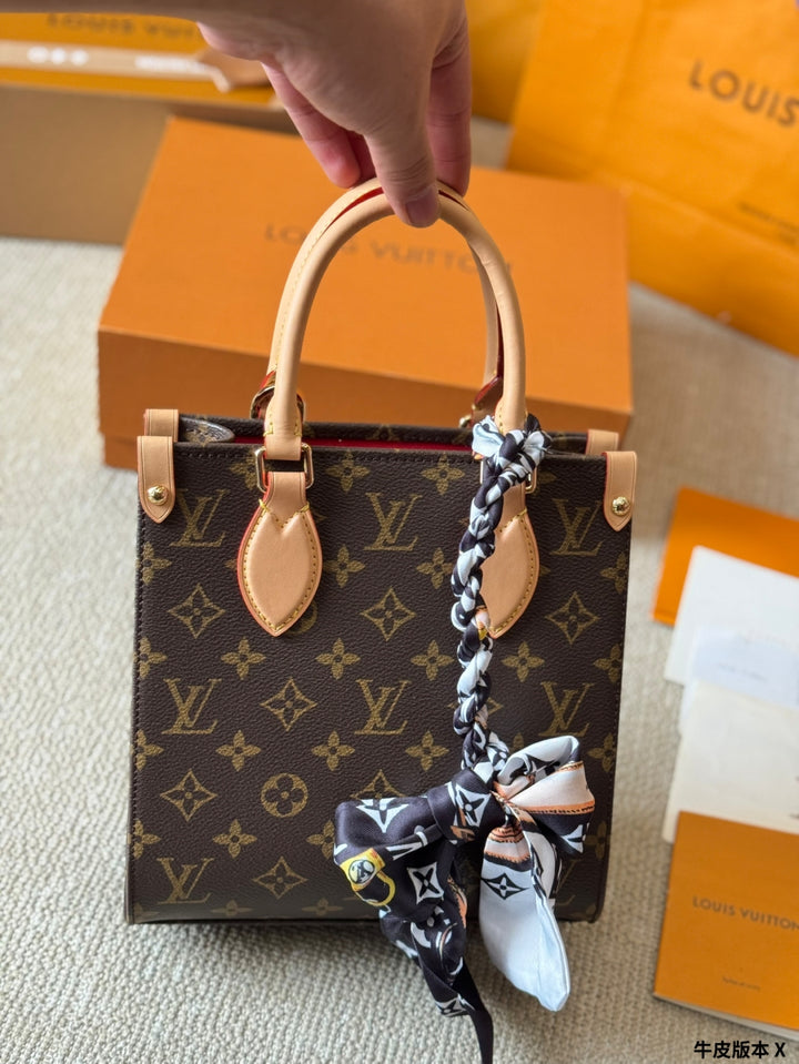 Classic handbag with chic scarf