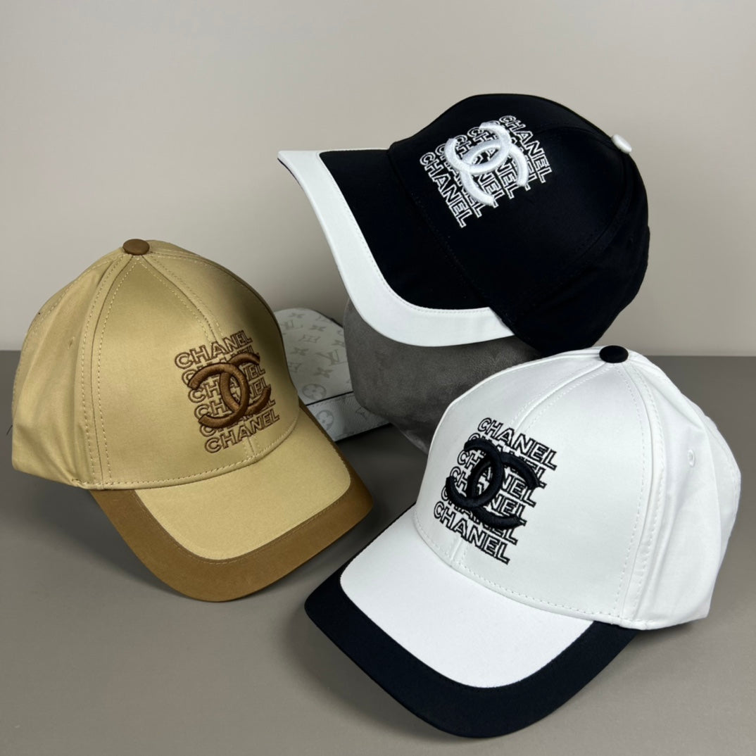 two-color matching simple baseball cap