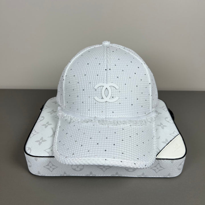 elegant lace trimmed hat