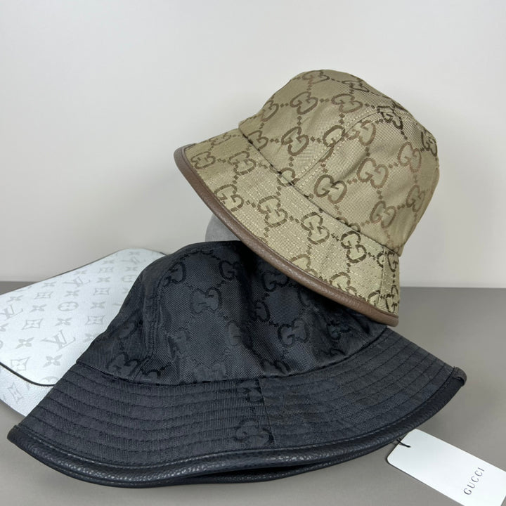 Two-tone GG printed fisherman's hat