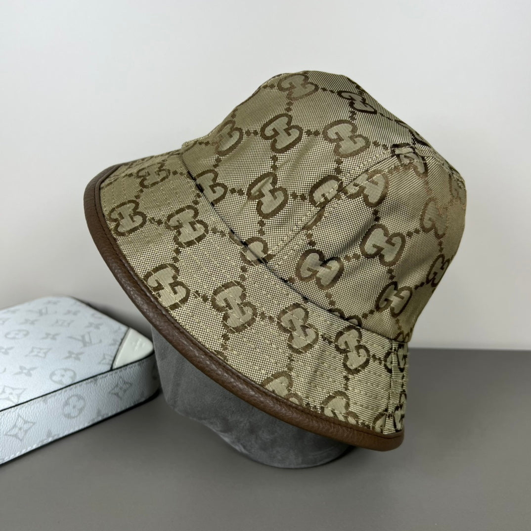 Two-tone GG printed fisherman's hat