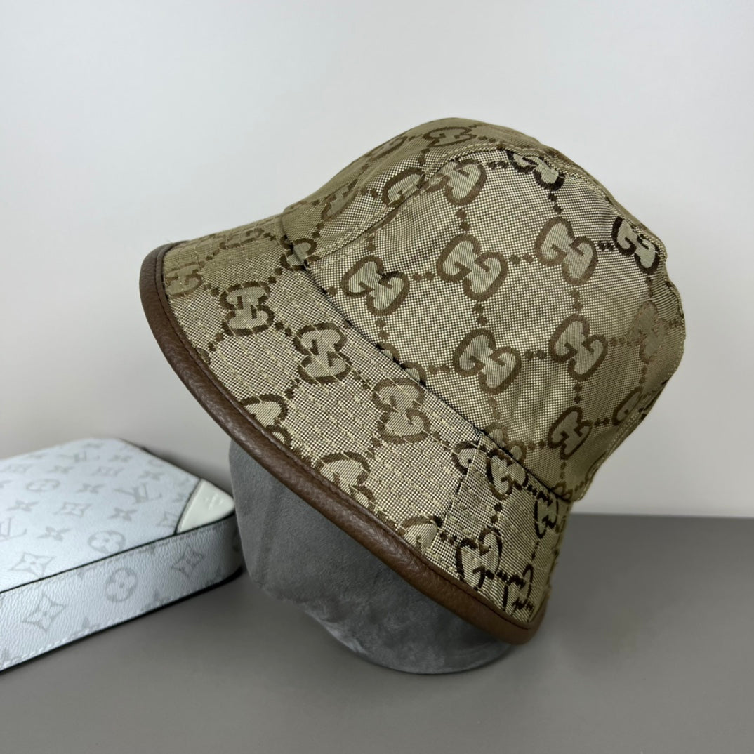 Two-tone GG printed fisherman's hat