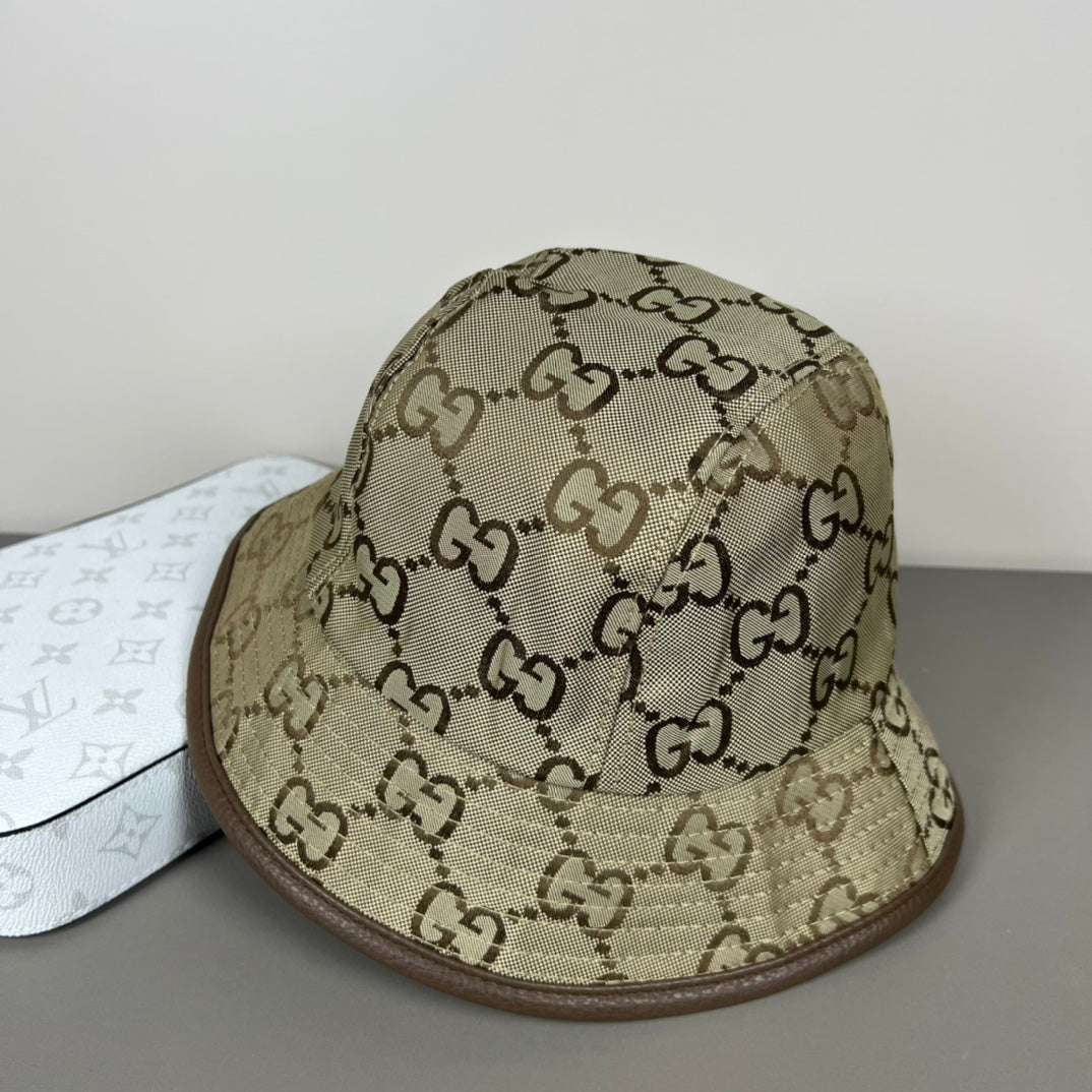 Two-tone GG printed fisherman's hat