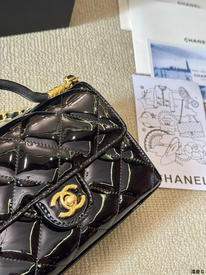 Elegant Patent Leather Handbag