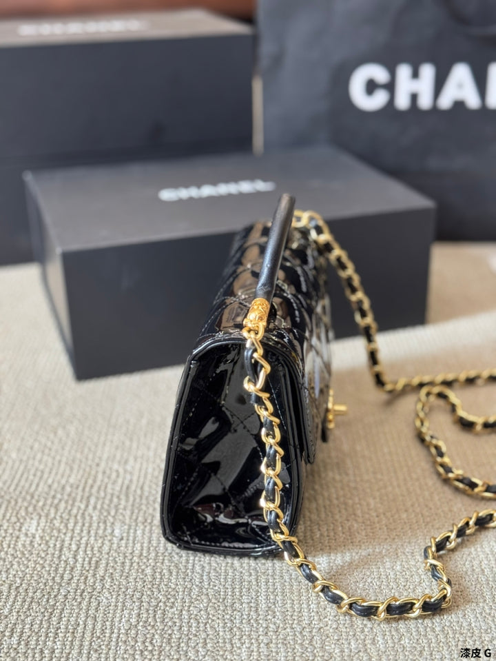 Elegant Patent Leather Handbag