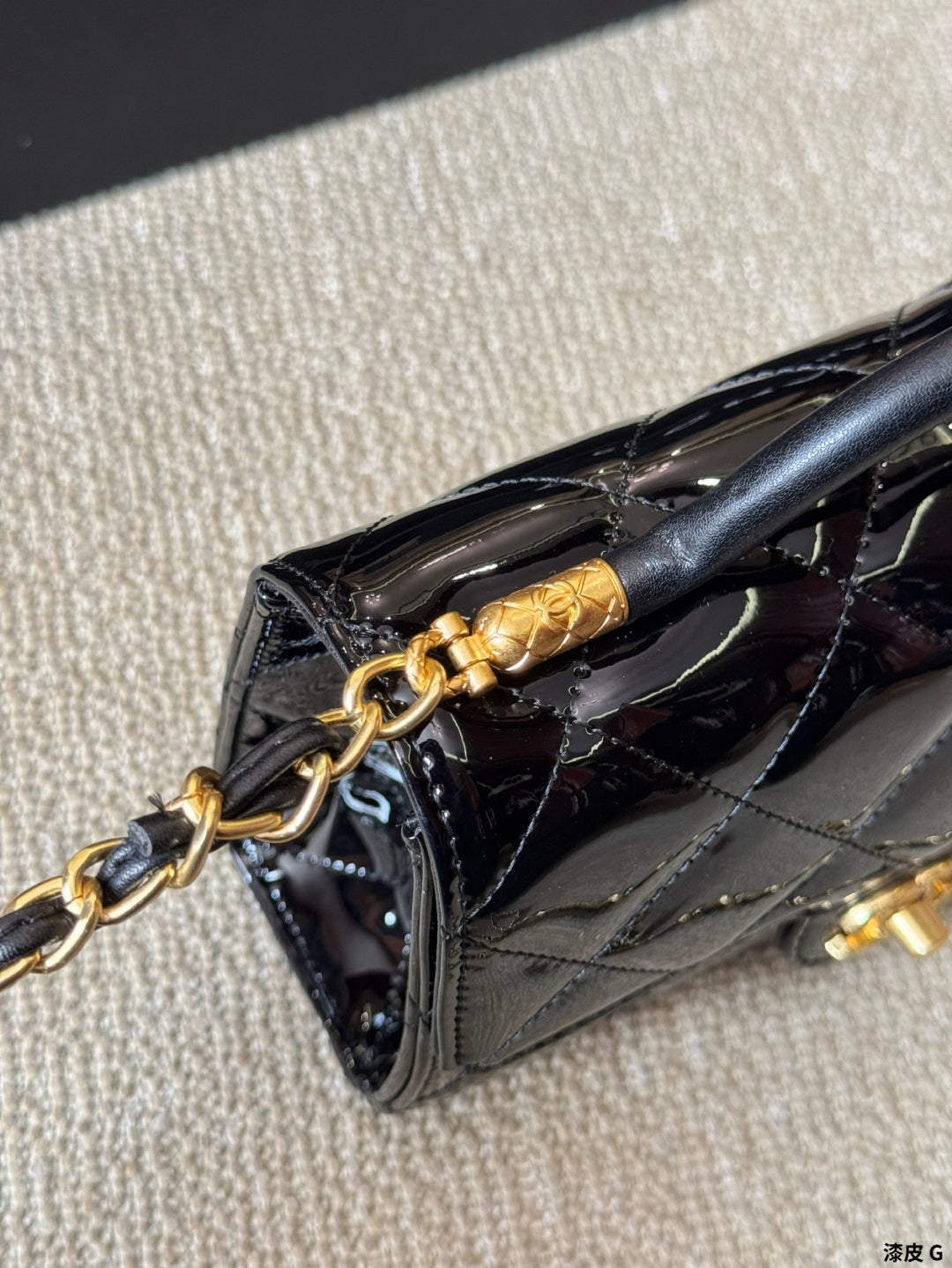 Elegant Patent Leather Handbag