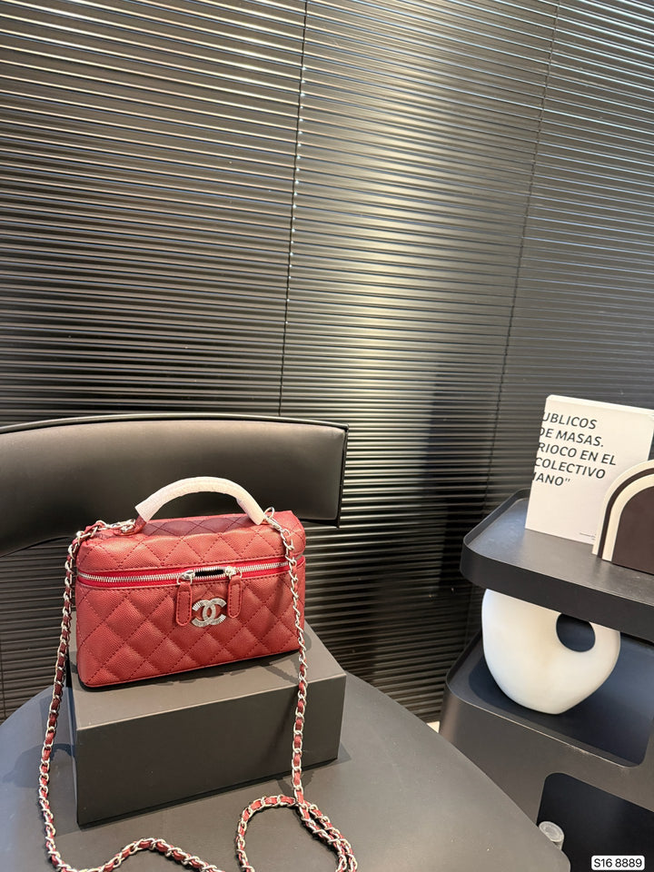 Elegant Plaid Charm Handbag