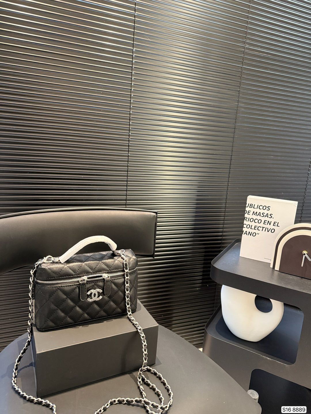 Elegant Plaid Charm Handbag