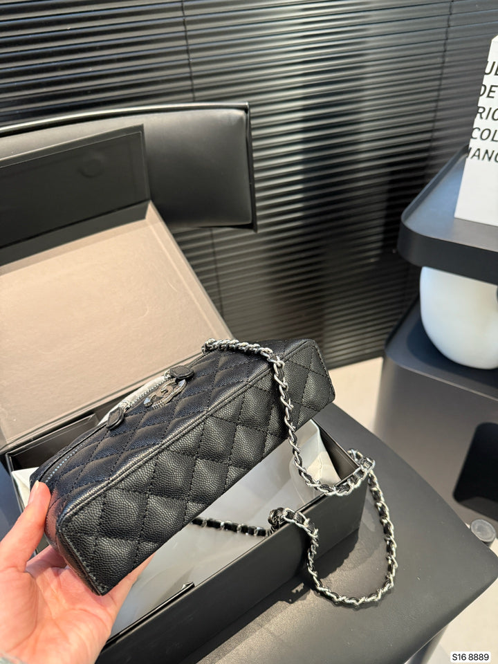 Elegant Plaid Charm Handbag