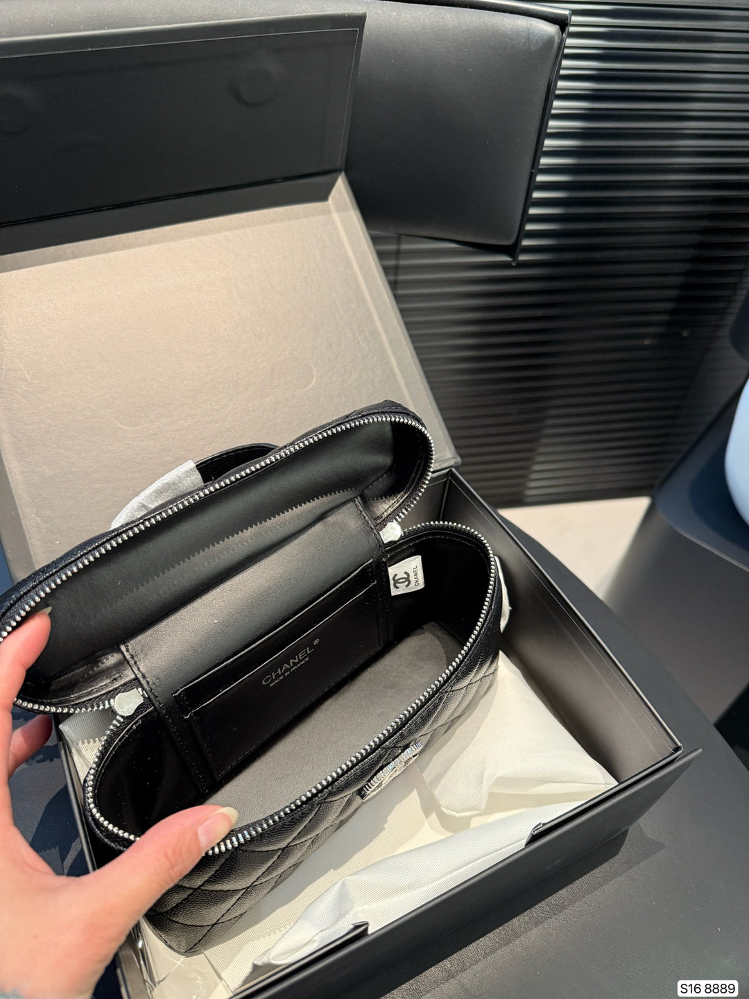 Elegant Plaid Charm Handbag