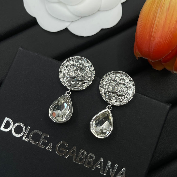 crystal pendant earrings