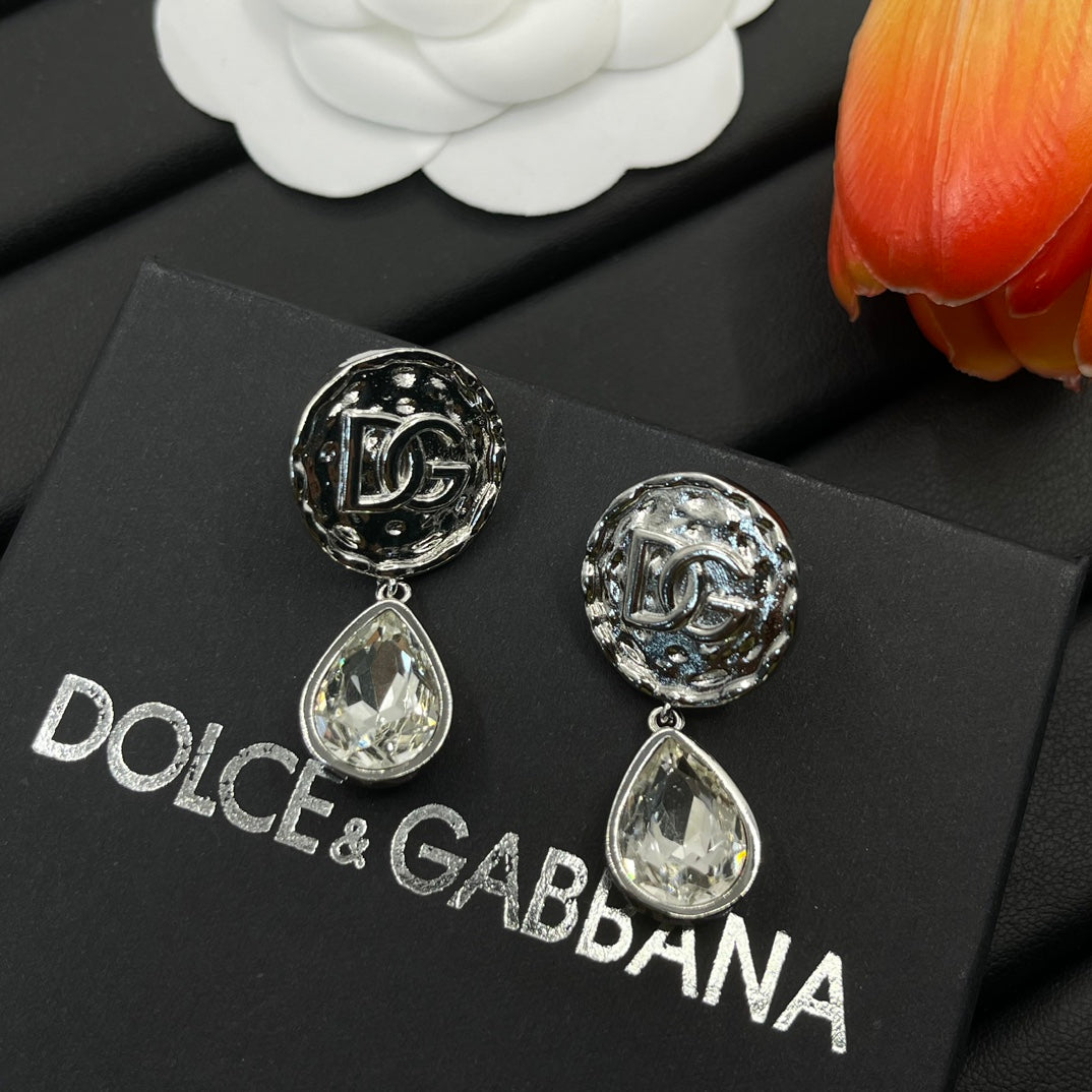 crystal pendant earrings