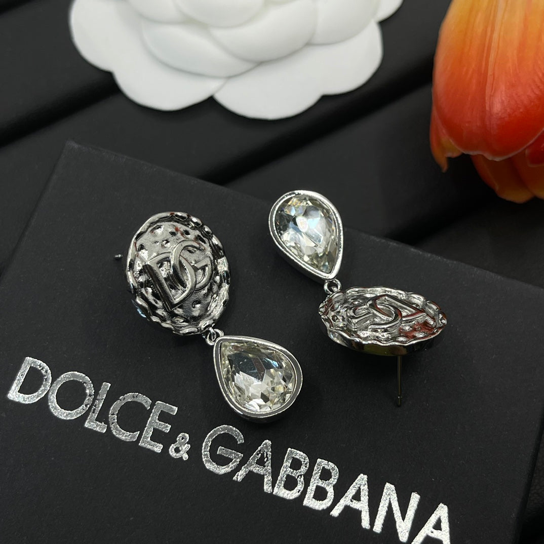 crystal pendant earrings