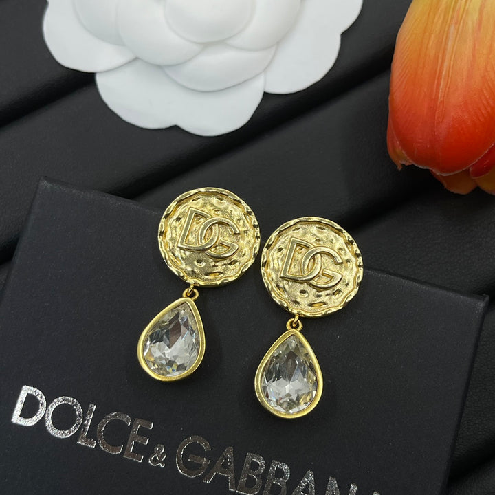 crystal pendant earrings