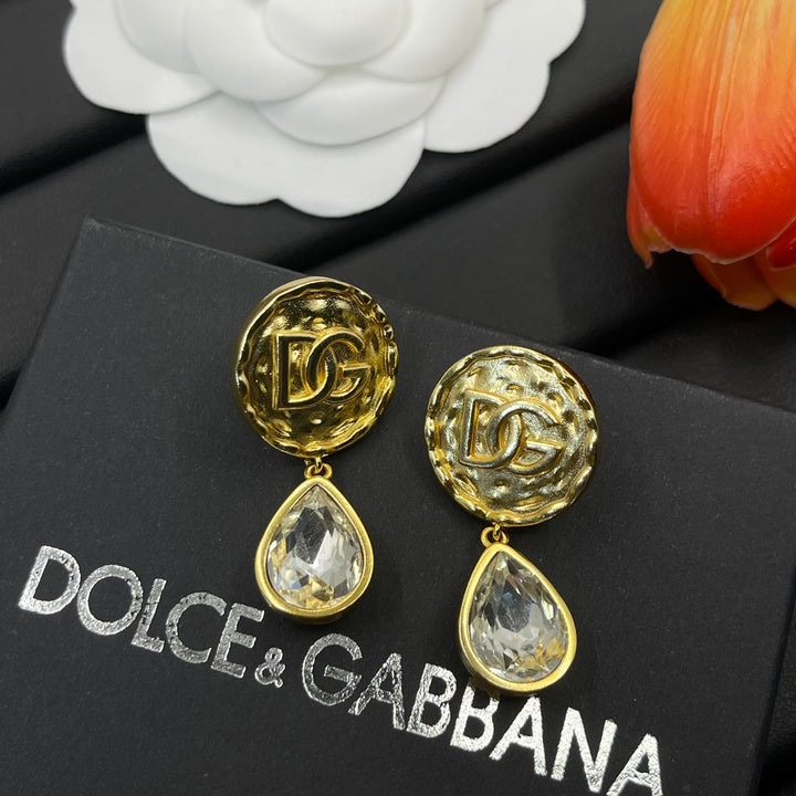 crystal pendant earrings