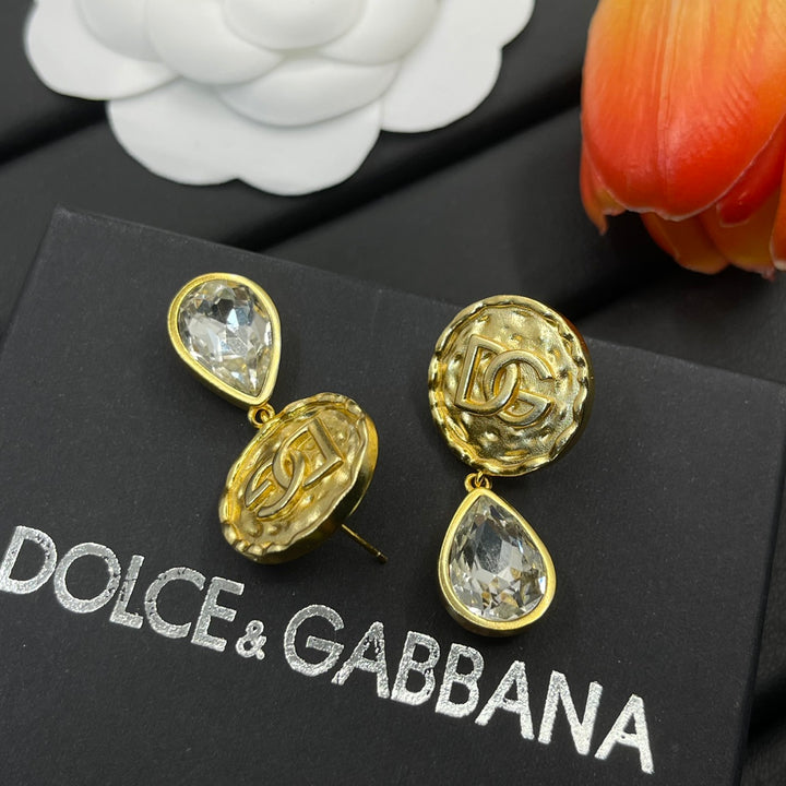 crystal pendant earrings