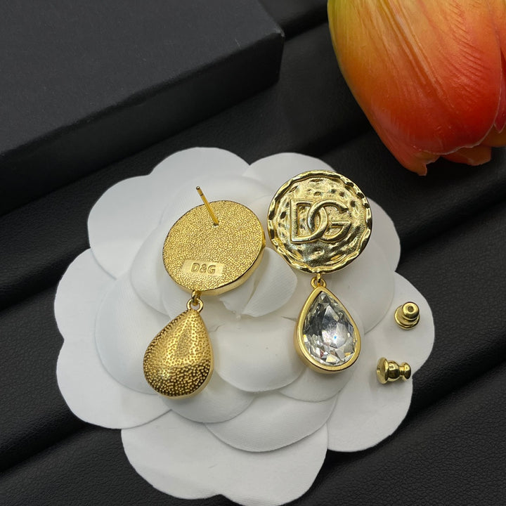 crystal pendant earrings