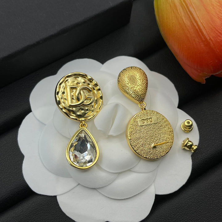 crystal pendant earrings