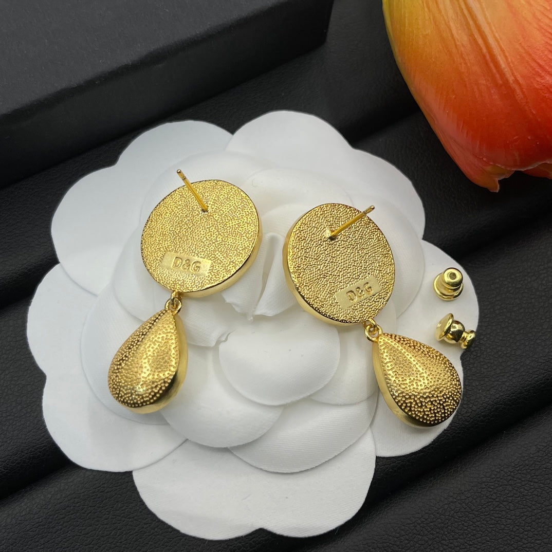 crystal pendant earrings