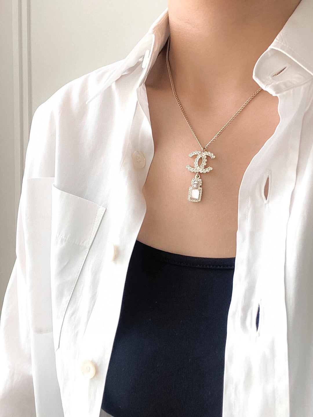 New Perfume Bottle Pendant Necklace