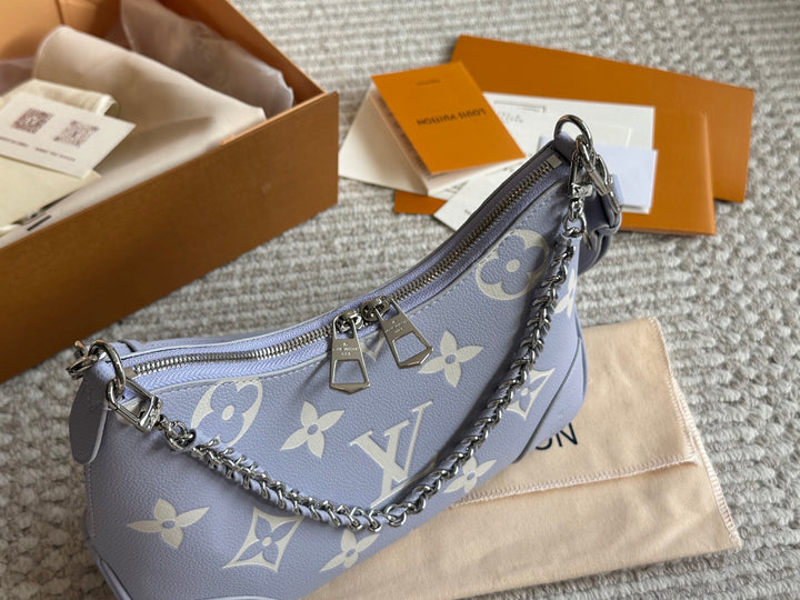 Pink Chain Croissant Bag