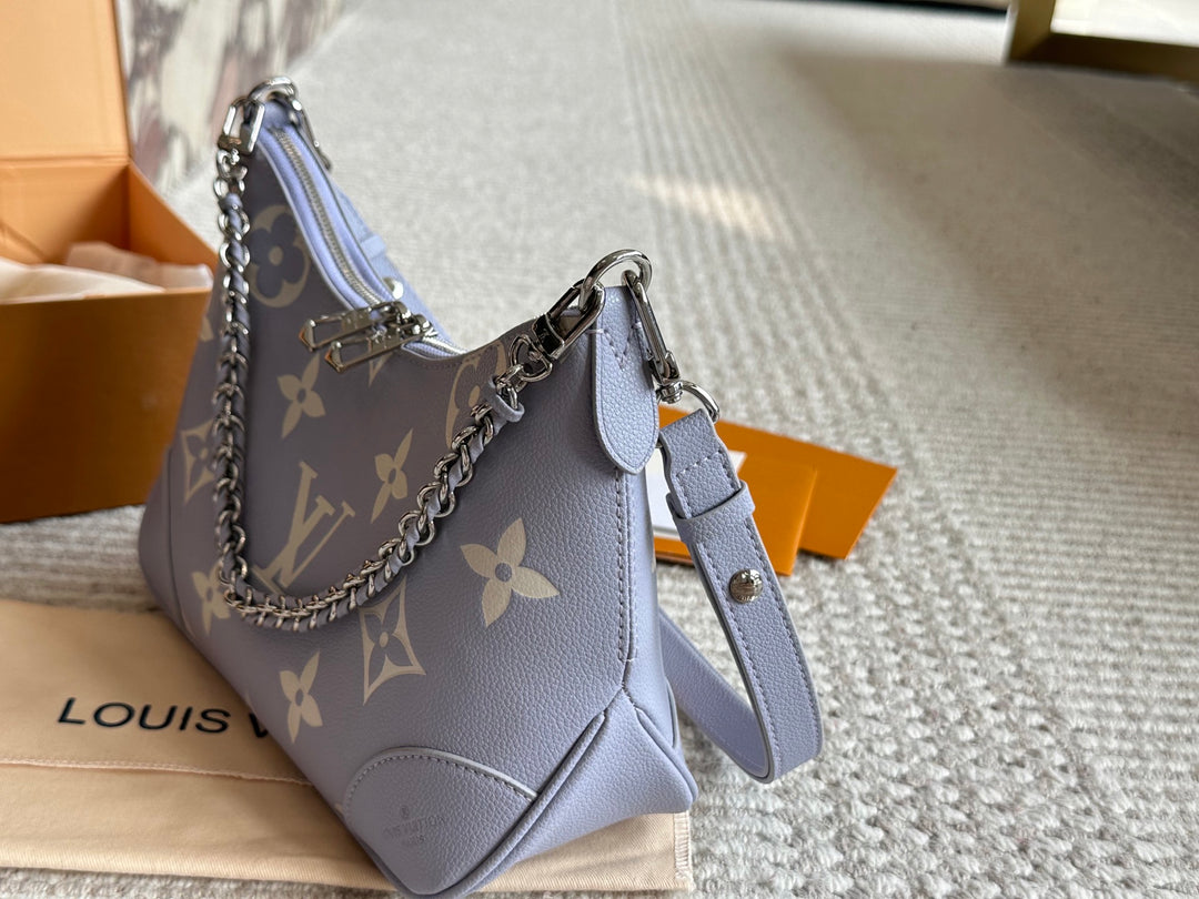 Pink Chain Croissant Bag